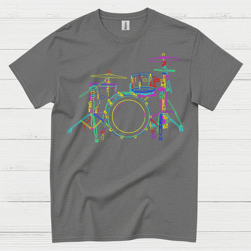 Neon Drum Set T Shirt