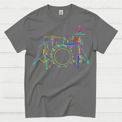 Neon Drum Set T Shirt