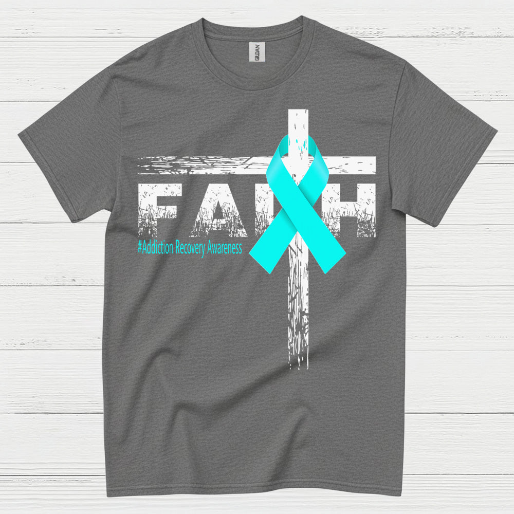 Faith Addiction Recovery Awareness T Shirt