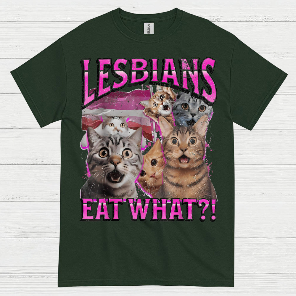 Lesbians Eat What Cat Humor T Shirt