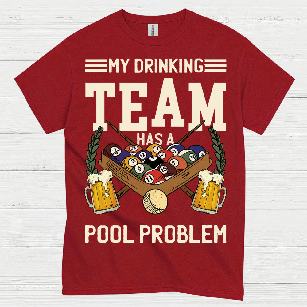Pool Drinking Team Funny Billiards T Shirt