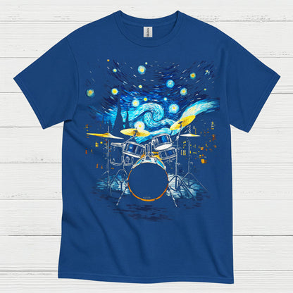 Starry Night Drummer T Shirt