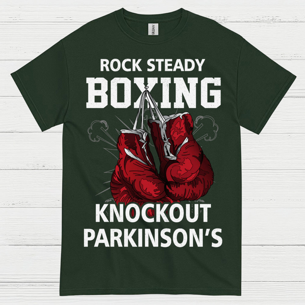 Rock Steady Boxing Knockout Parkinsons T Shirt