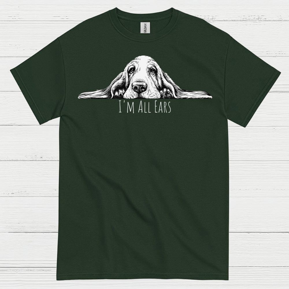 Im All Ears Funny Dog Graphic T Shirt