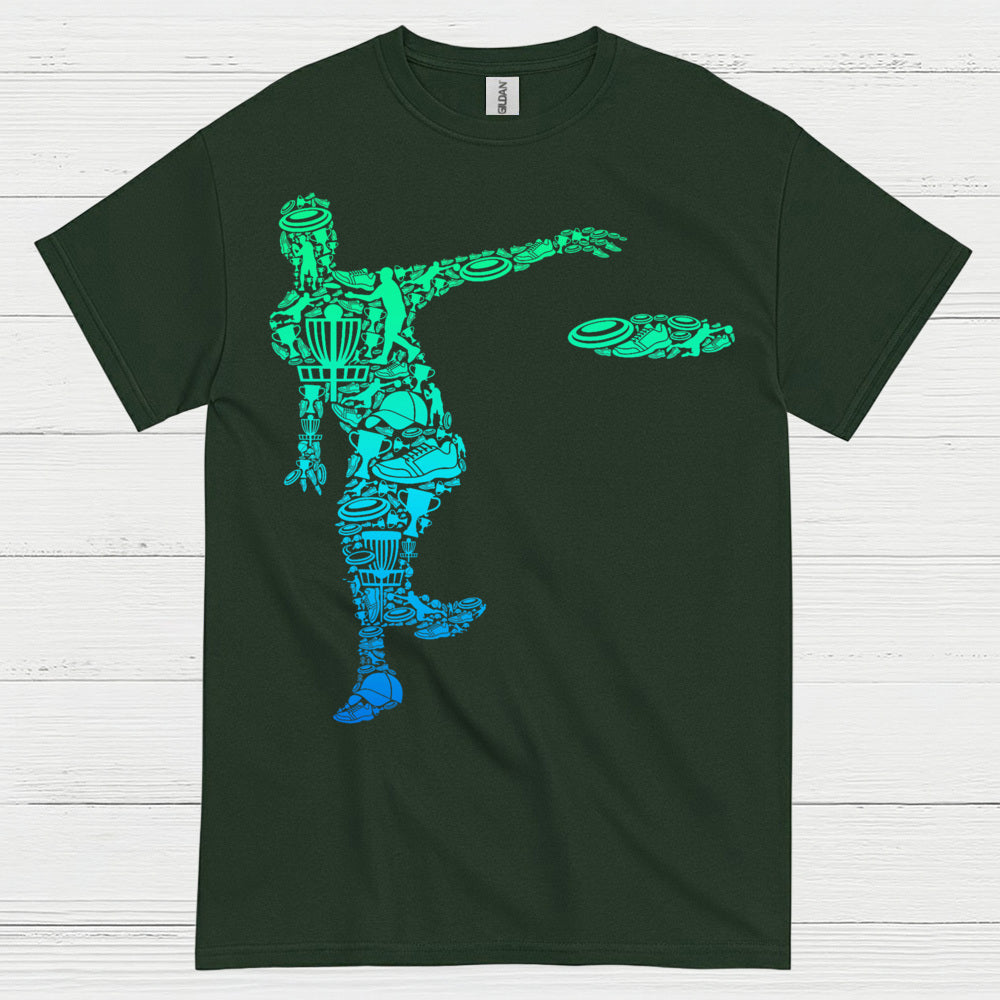 Disc Golf Throw Motion Graphic T Shirt