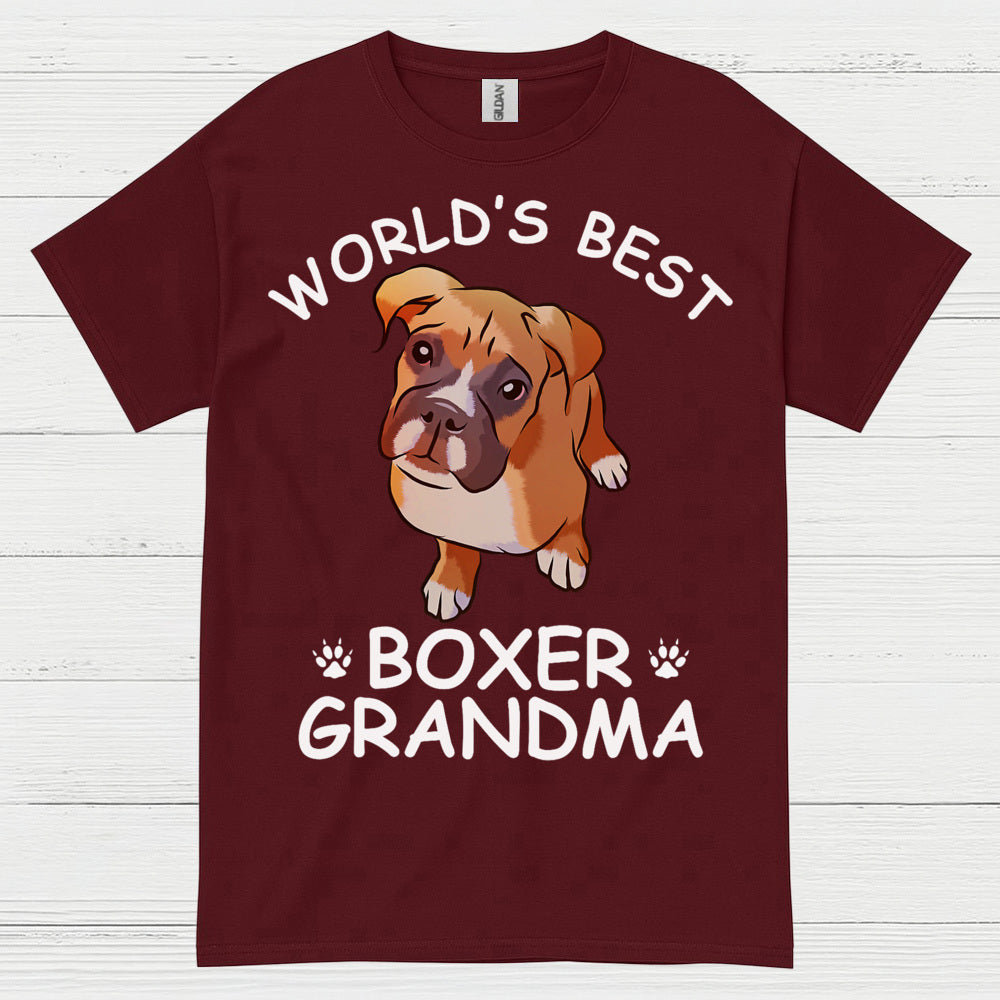 Worlds Best Boxer Grandma T Shirt