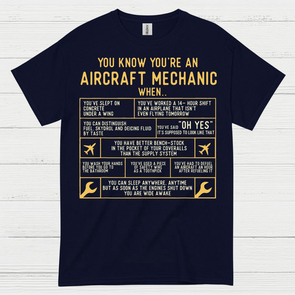 Aircraft Mechanic Humor Quote T Shirt