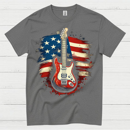 American Guitar Pride Patriotic T Shirt