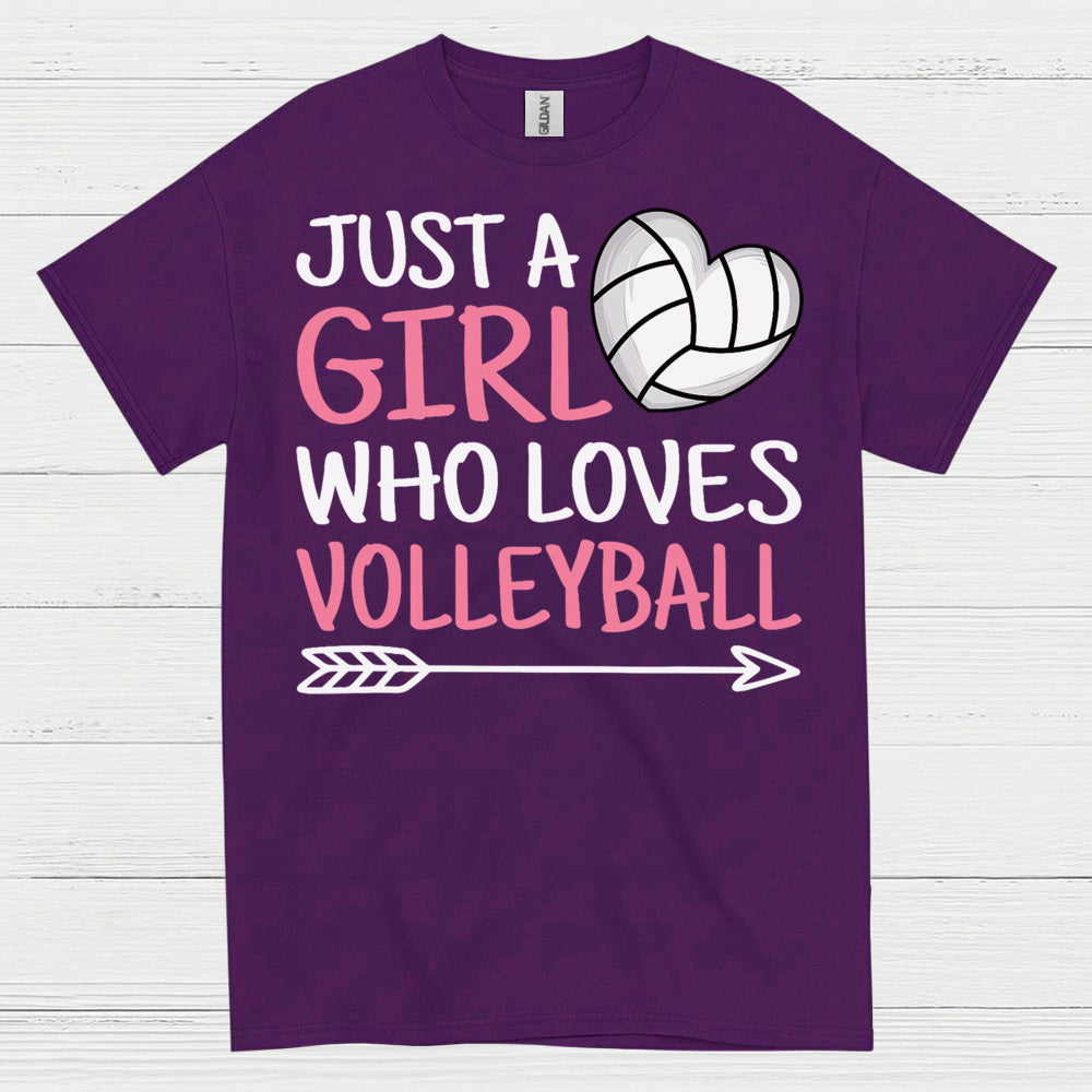 Just A Girl Who Loves Volleyball T Shirt