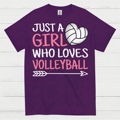 Just A Girl Who Loves Volleyball T Shirt