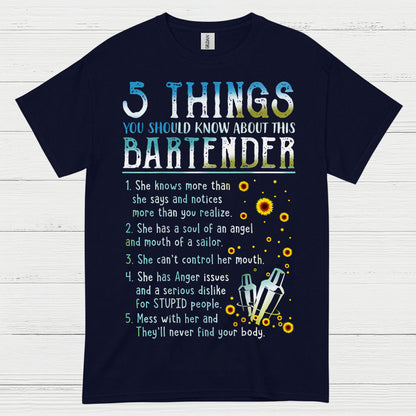 5 Things About This Bartender T Shirt