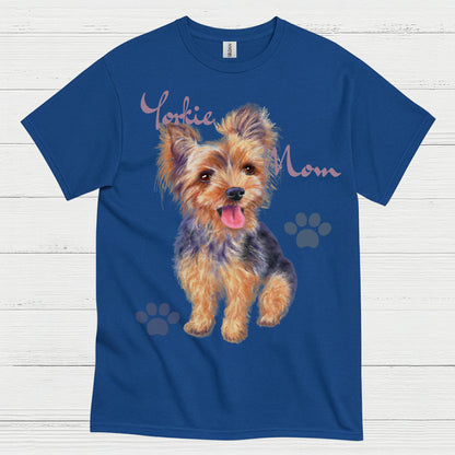 Cute Yorkie Mom Dog Lover T Shirt