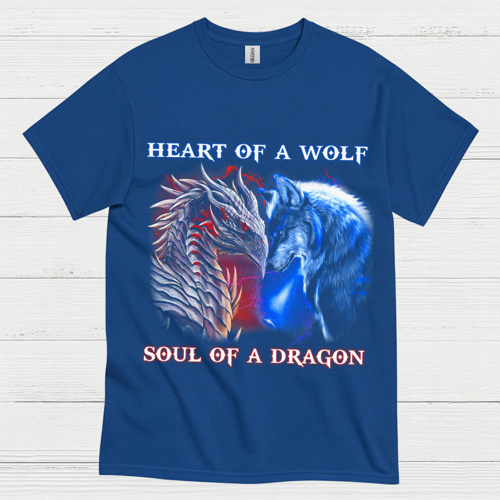 Wolf And Dragon Spirit T Shirt