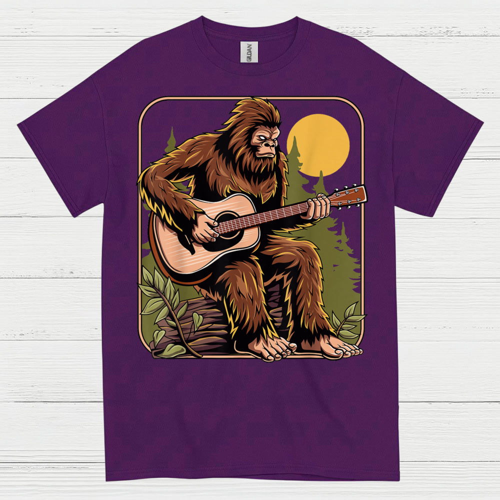Bigfoot Guitar Player T Shirt