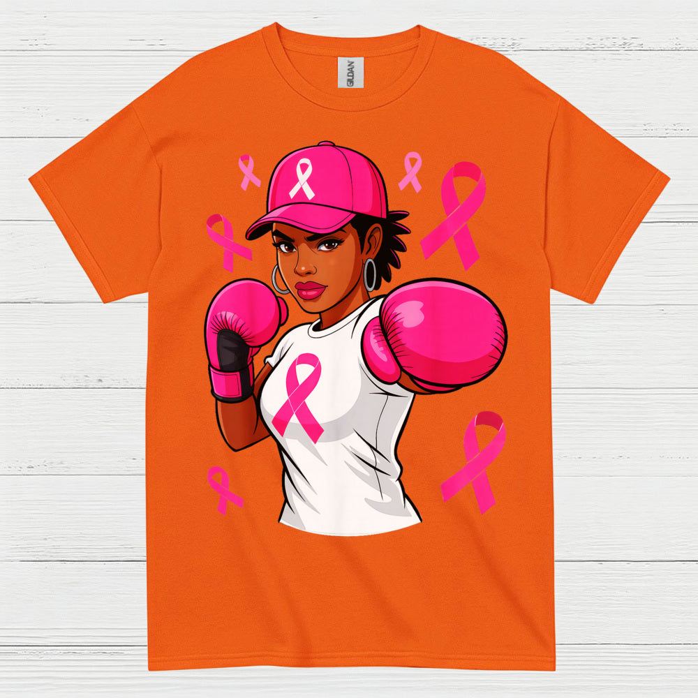 Breast Cancer Fighter Boxing Girl T Shirt