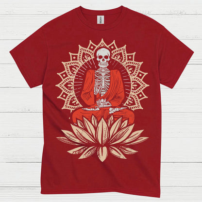 Skeleton Buddha Meditation Art T Shirt
