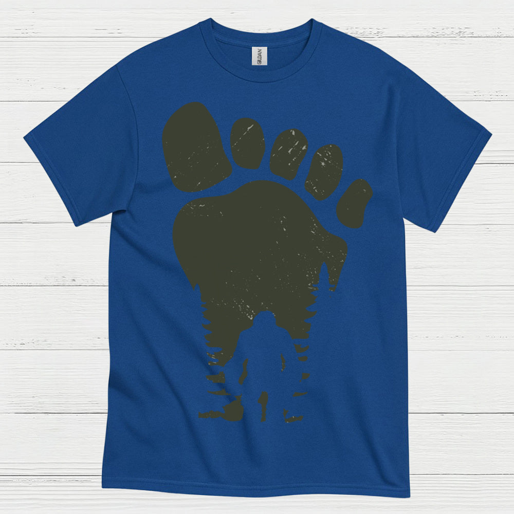 Bigfoot Footprint Silhouette T Shirt