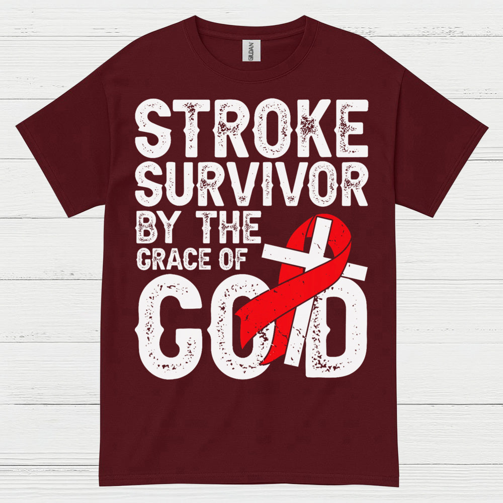 Stroke Survivor By The Grace Of God T Shirt