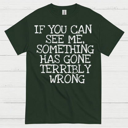 If You Can See Me Something Has Gone Wrong T Shirt