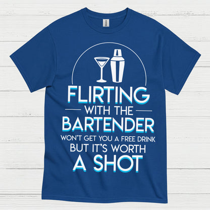 Flirting With Bartender Worth A Shot T Shirt