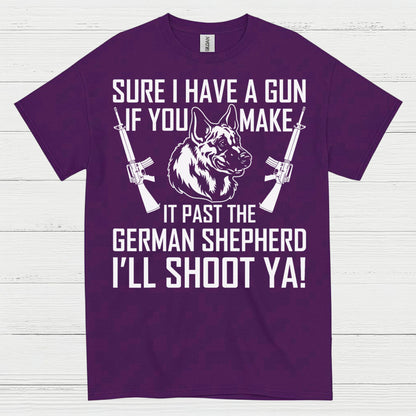 German Shepherd Protection Humor Dog Lover T Shirt
