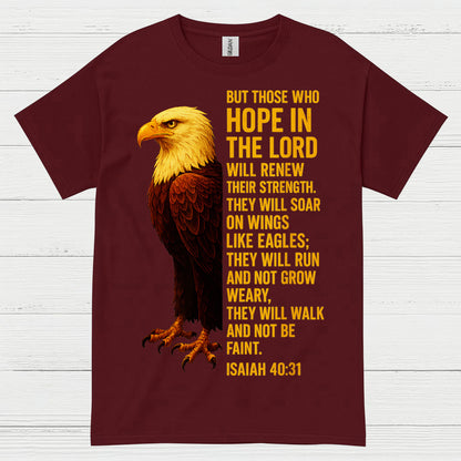 Hope In The Lord Christian Eagle Faith T Shirt