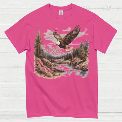 Vintage Bald Eagle Mountain River Wilderness T Shirt