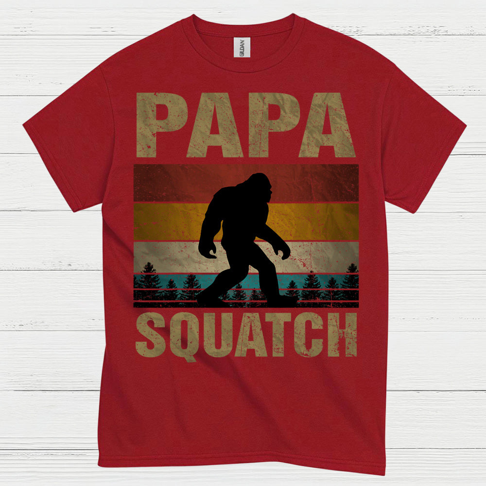 Papa Squatch Bigfoot T Shirt