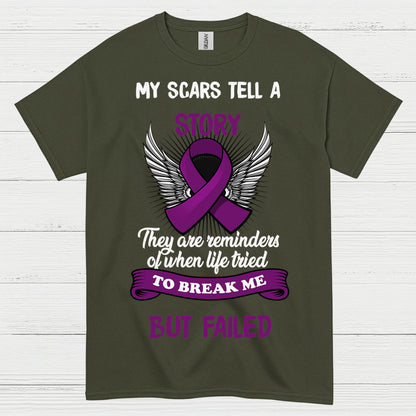 My Scars Tell A Story Epilepsy T Shirt