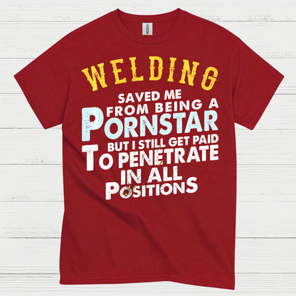 Funny Welding Positions T Shirt
