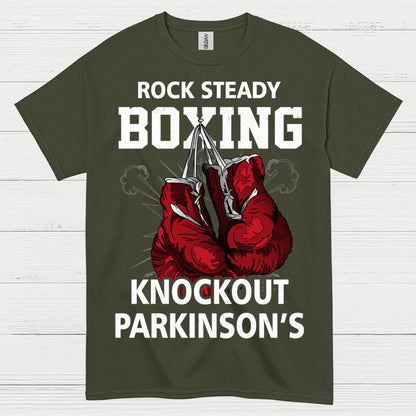 Rock Steady Boxing Knockout Parkinsons T Shirt