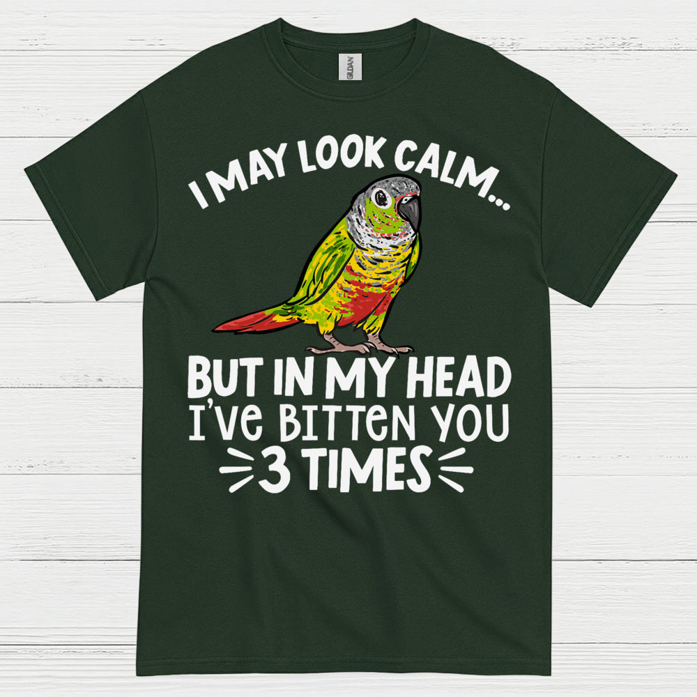 I May Look Calm Funny Parrot T Shirt