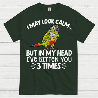 I May Look Calm Funny Parrot T Shirt