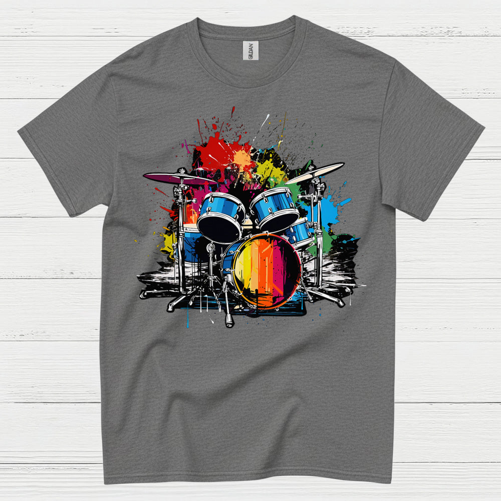 Color Splash Drums T Shirt