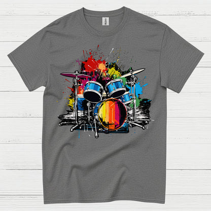 Color Splash Drums T Shirt