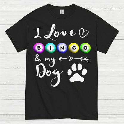 I Love Bingo And My Dog T Shirt
