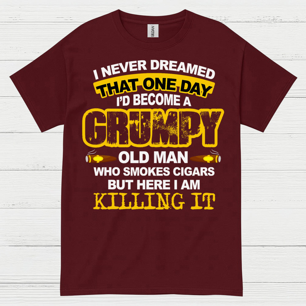 Grumpy Old Man Who Smokes Cigars T Shirt
