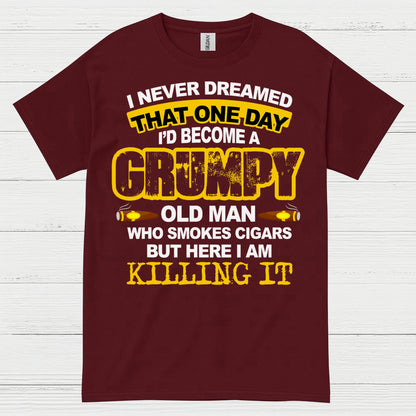 Grumpy Old Man Who Smokes Cigars T Shirt