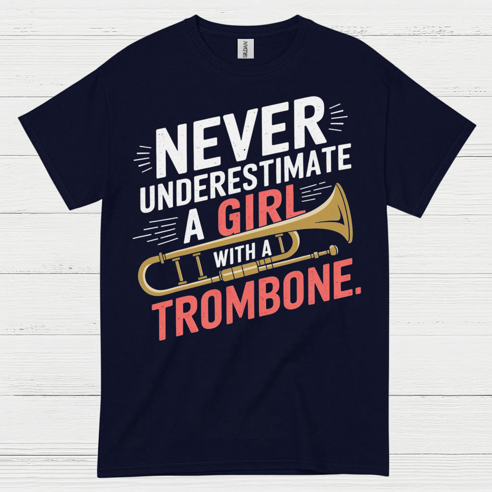 Trombone Girl Power Funny T Shirt