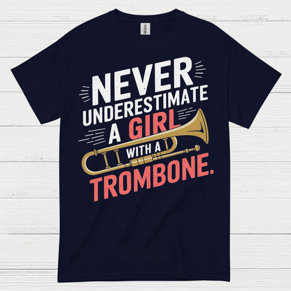 Trombone Girl Power Funny T Shirt