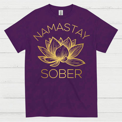 Namastay Sober Lotus T Shirt