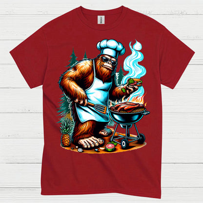 Bigfoot BBQ Grilling T Shirt