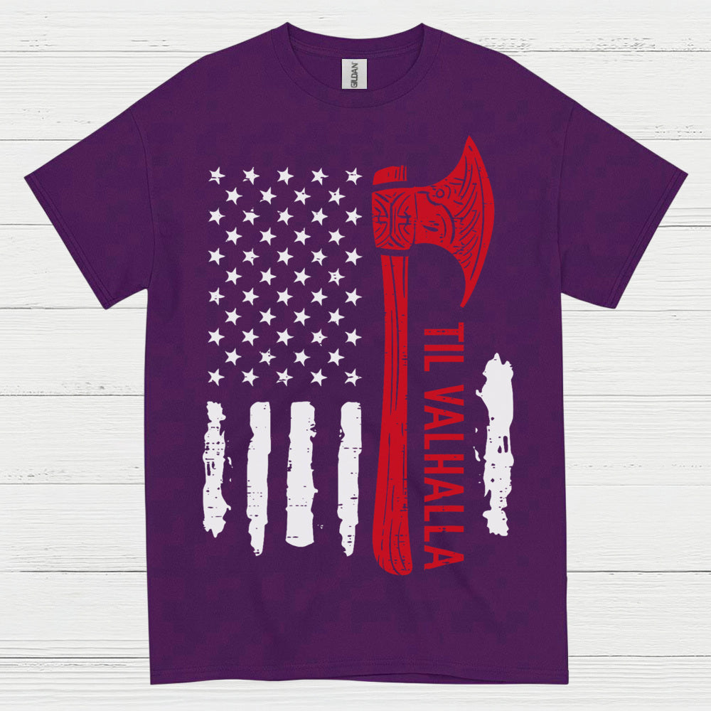 Til Valhalla American Viking T Shirt
