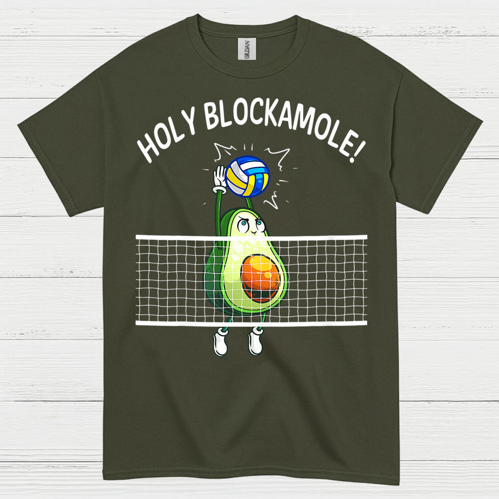Holy Blockamole Volleyball Humor T Shirt