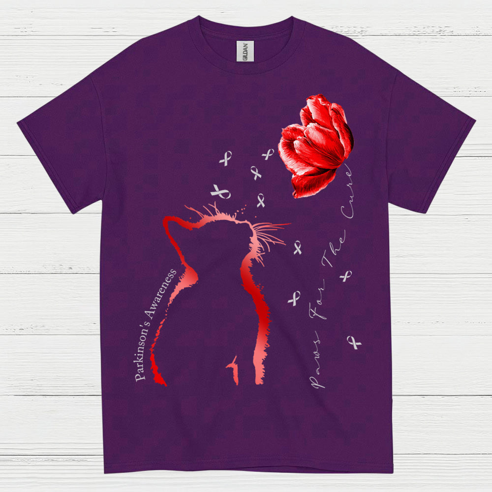 Parkinsons Awareness Cat Care T Shirt
