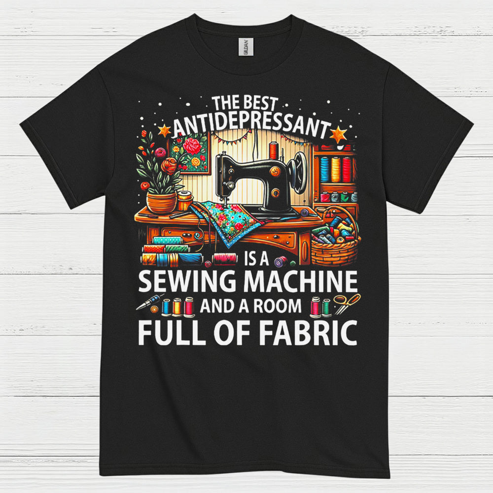 Sewing Machine Antidepressant Humor T Shirt