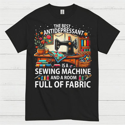 Sewing Machine Antidepressant Humor T Shirt