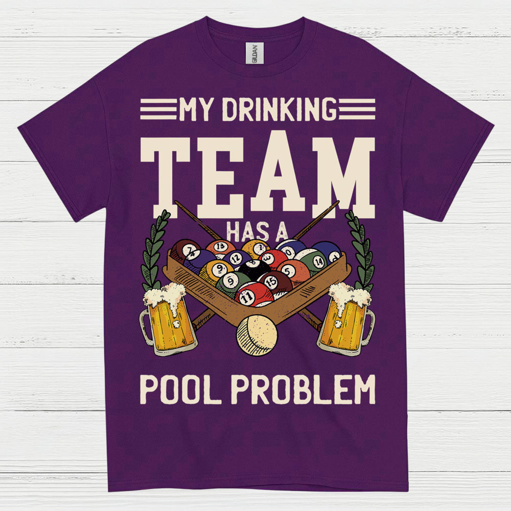 Pool Drinking Team Funny Billiards T Shirt