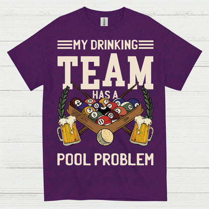 Pool Drinking Team Funny Billiards T Shirt