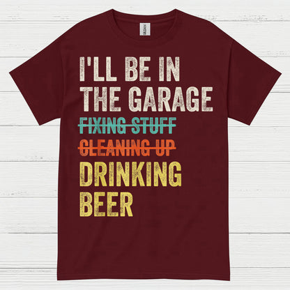Garage Time Means Drinking Beer T Shirt